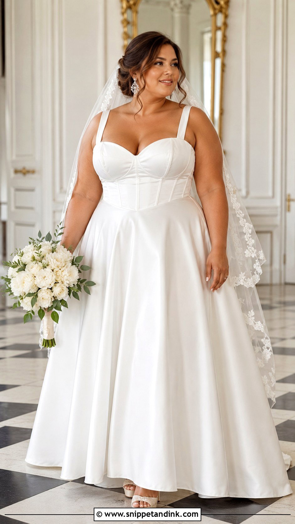 Plus Size Corseted Wedding Dress - Snippet and Ink - 20 Corseted Wedding Dress Ideas