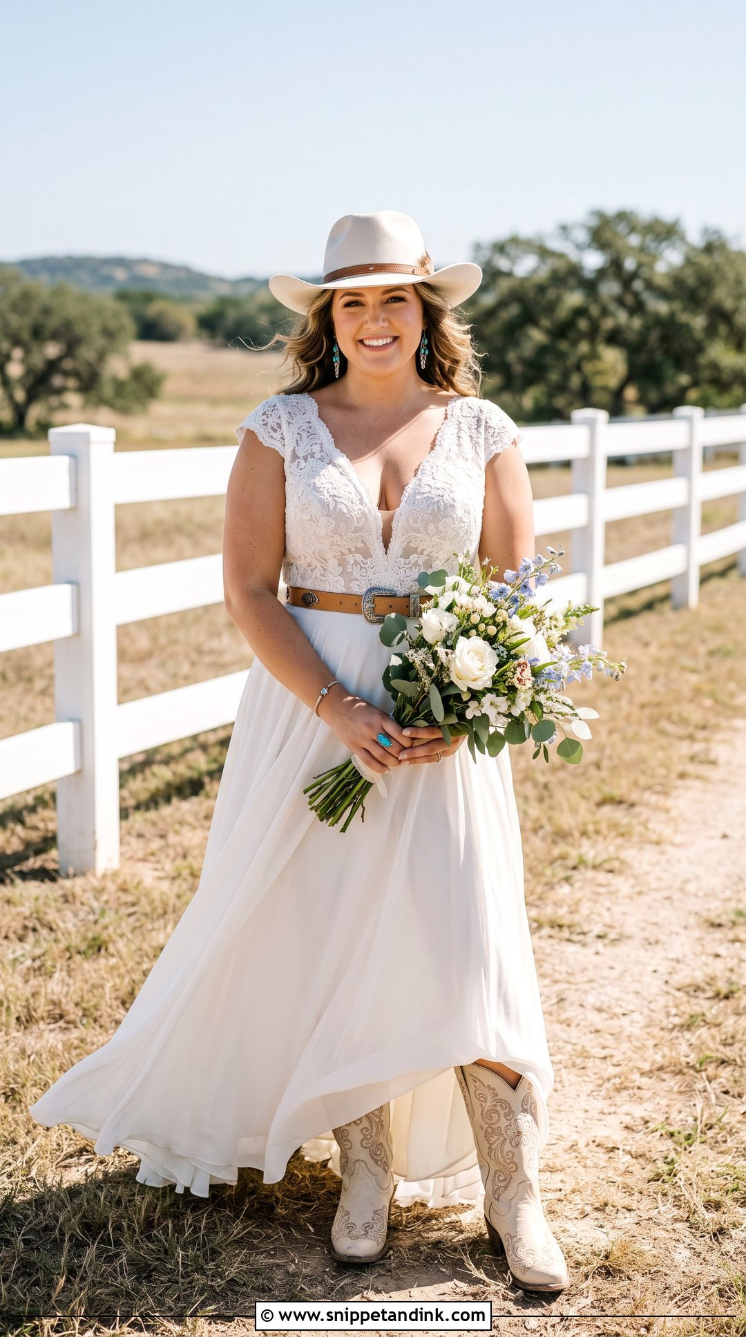 Plus Size Country Western Wedding Dress - Snippet and Ink - 20 Plus Size Western Wedding Dresses