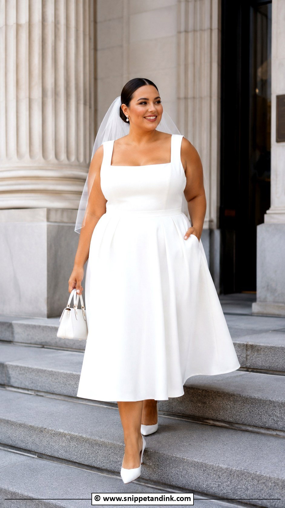 Plus Size Courthouse Wedding Dress - Snippet and Ink - 35 Plus Size Wedding Dresses