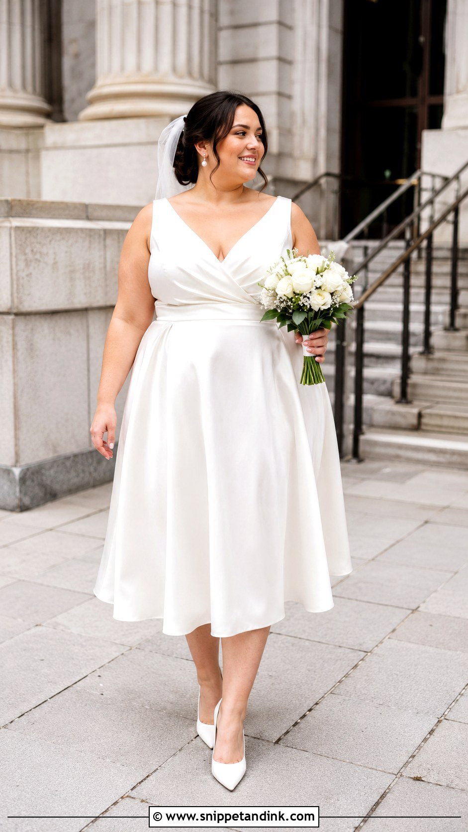 Plus Size Courthouse Wedding Dress - Snippet and Ink - 30 Plus Size Wedding Gowns