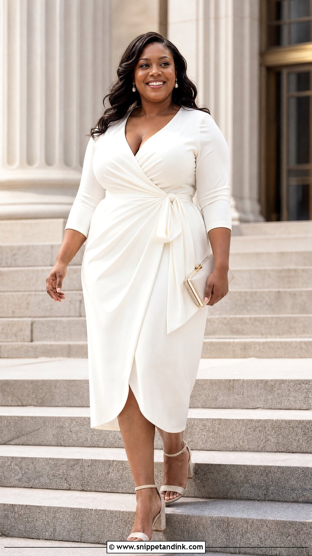 Plus Size Courthouse Wedding Dress Outfit - Snippet and Ink - 25 Simple Civil Wedding Dress Courts Ideas
