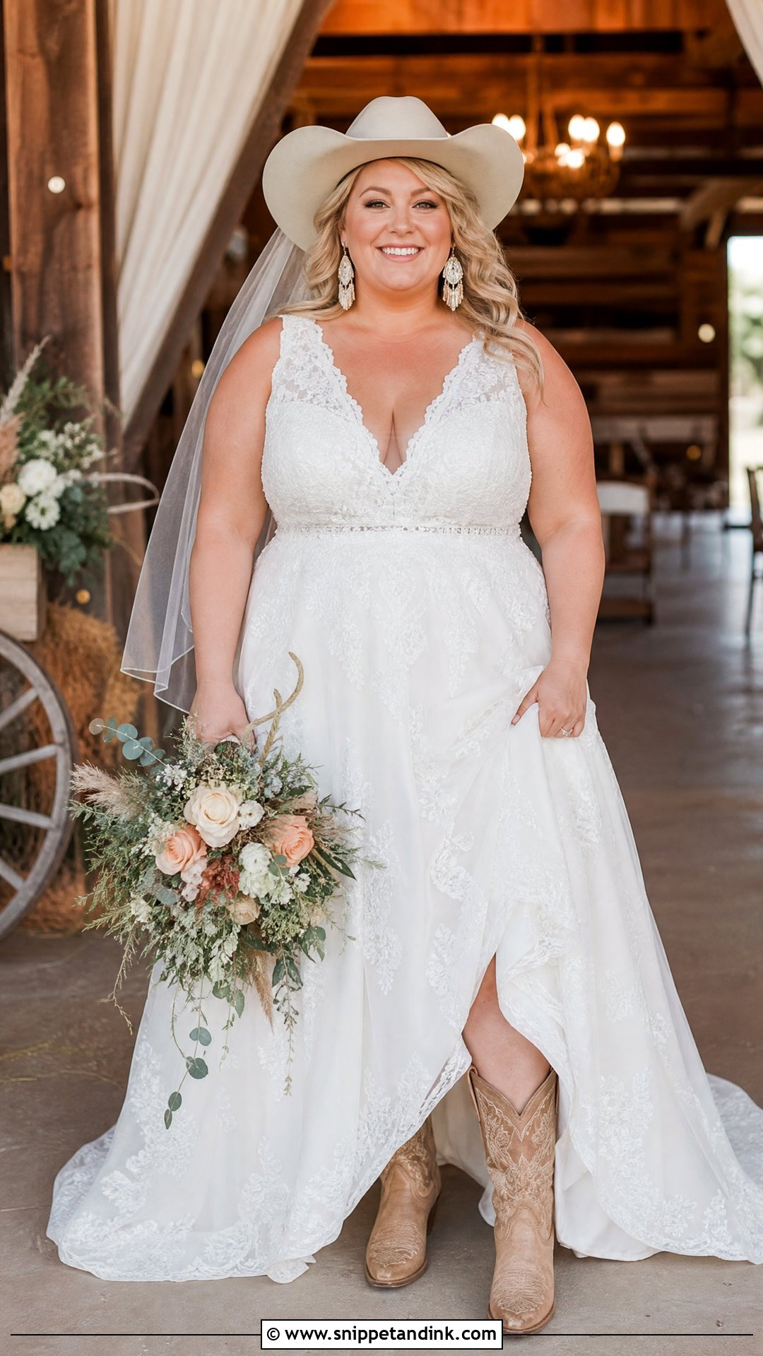 Plus Size Cowgirl Wedding Dress With Boots - Snippet and Ink - 25 Cowgirl Wedding Dress with Boots Ideas
