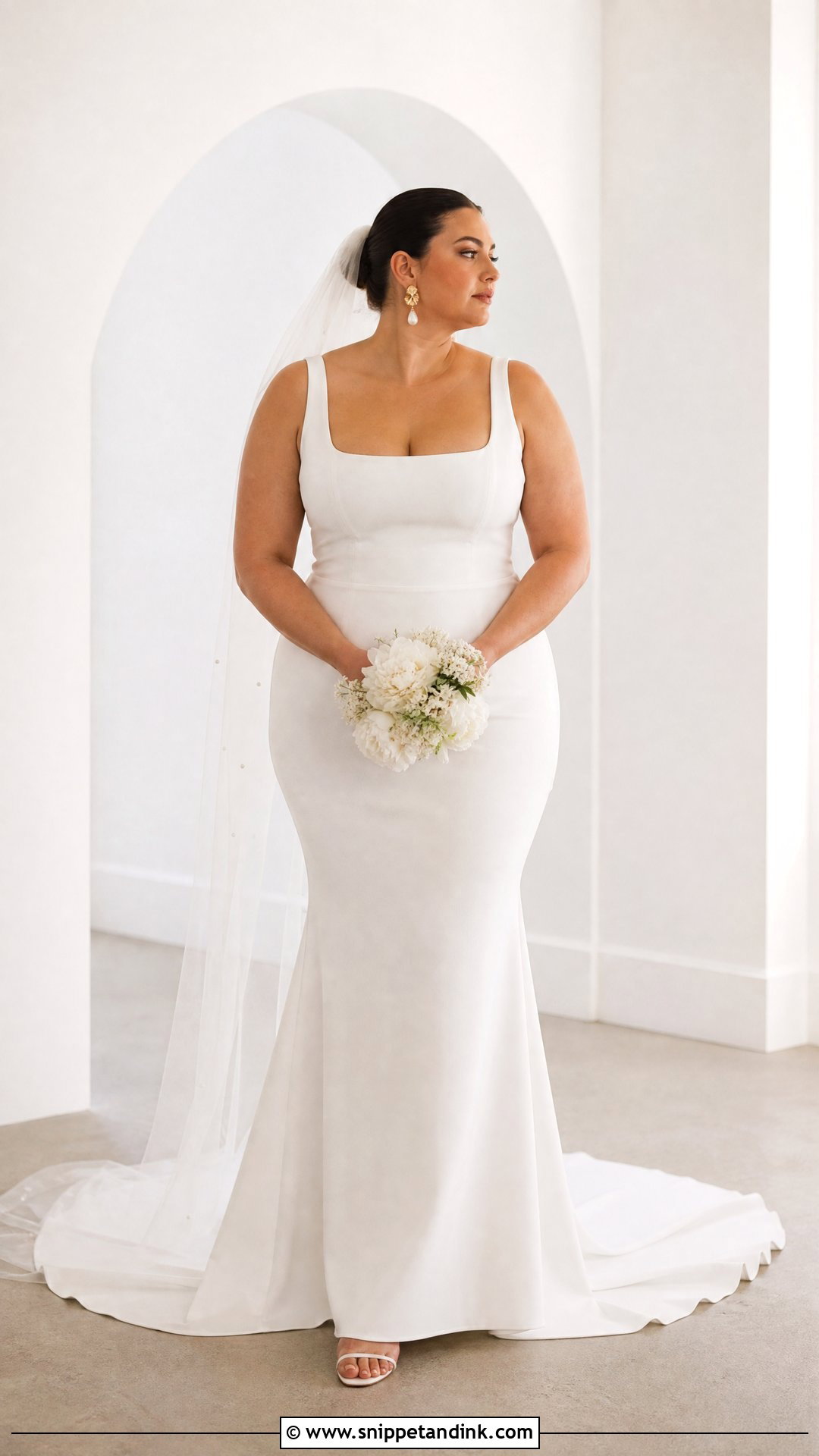Plus Size Crepe Wedding Dress - Snippet and Ink - 25 Plus Size Wedding Dresses Curvy Bride