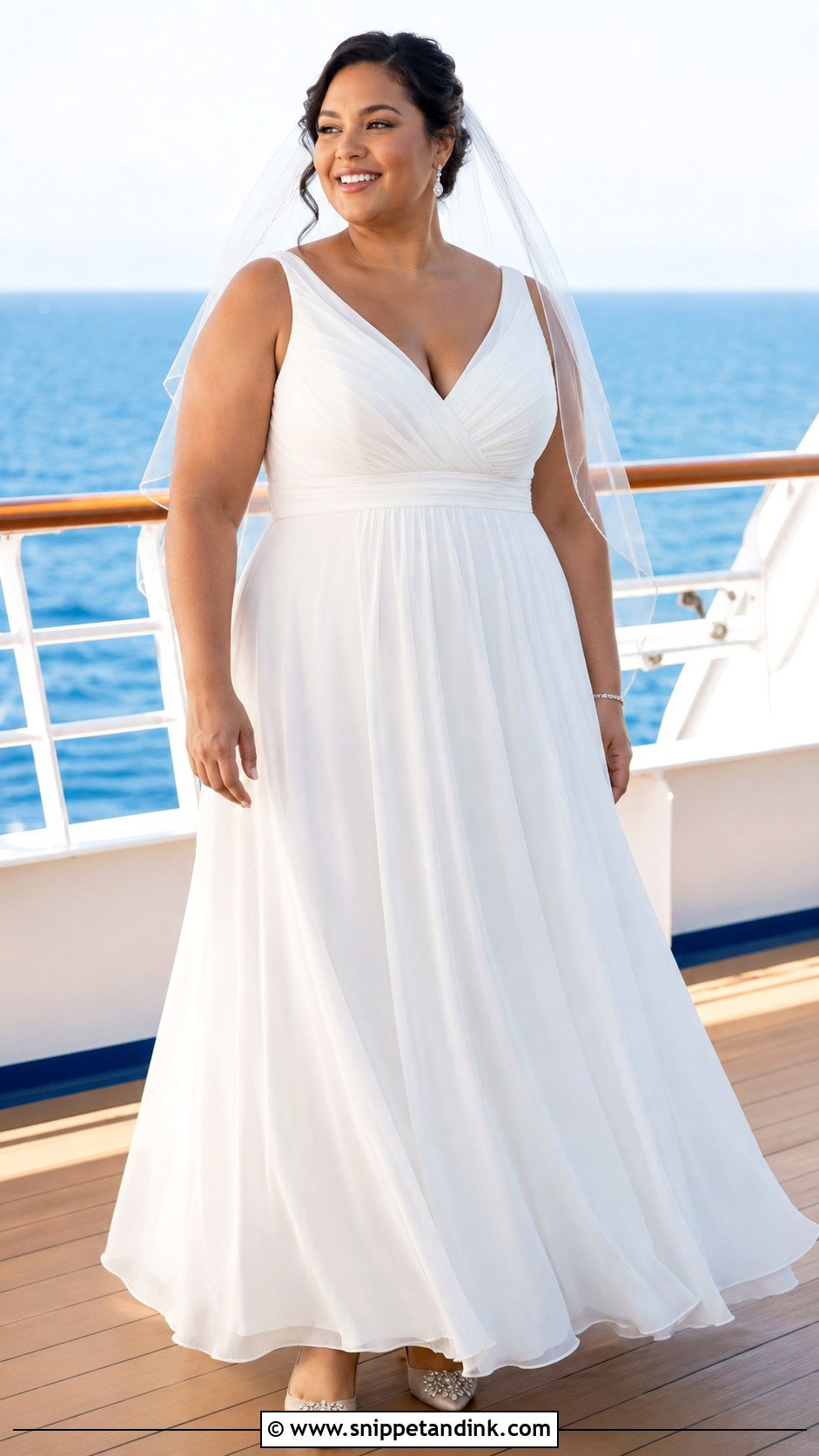 Plus Size Cruise Wedding Dress - Snippet and Ink - 20 Cruise Wedding Dress Ideas