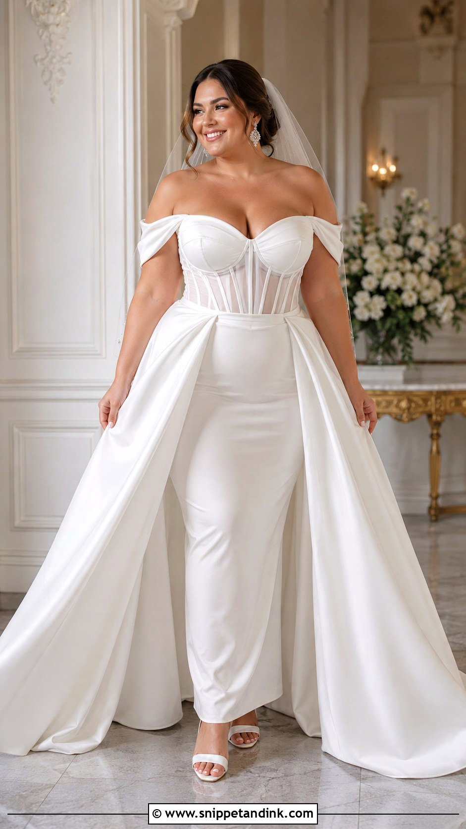 Plus Size Detachable 2 Piece Wedding Dress - Snippet and Ink - 20 Detachable 2 Piece Wedding Dress Ideas