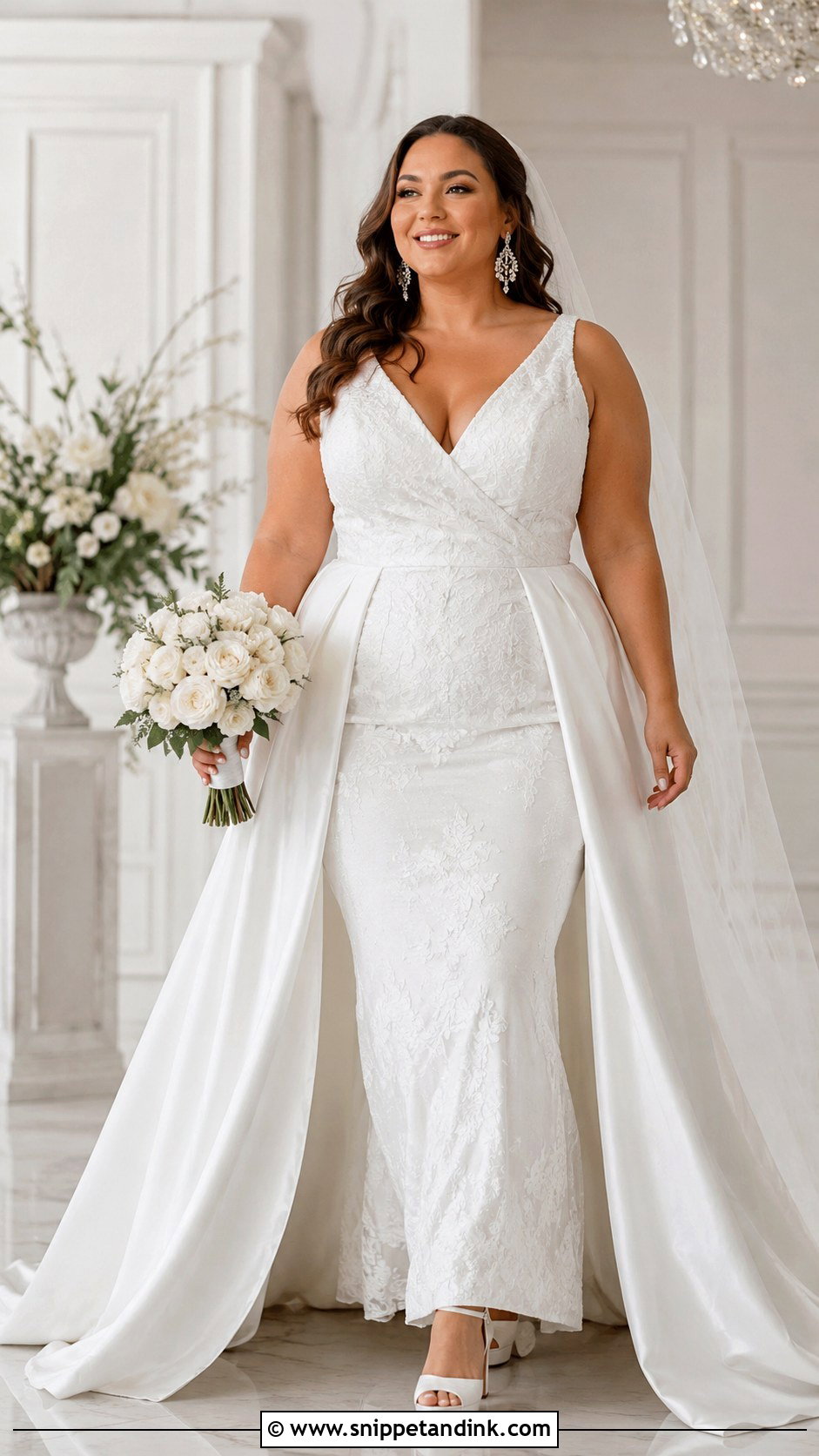 Plus Size Detachable Skirt Wedding Dress - Snippet and Ink - 20 Detachable Skirt Wedding Dresses