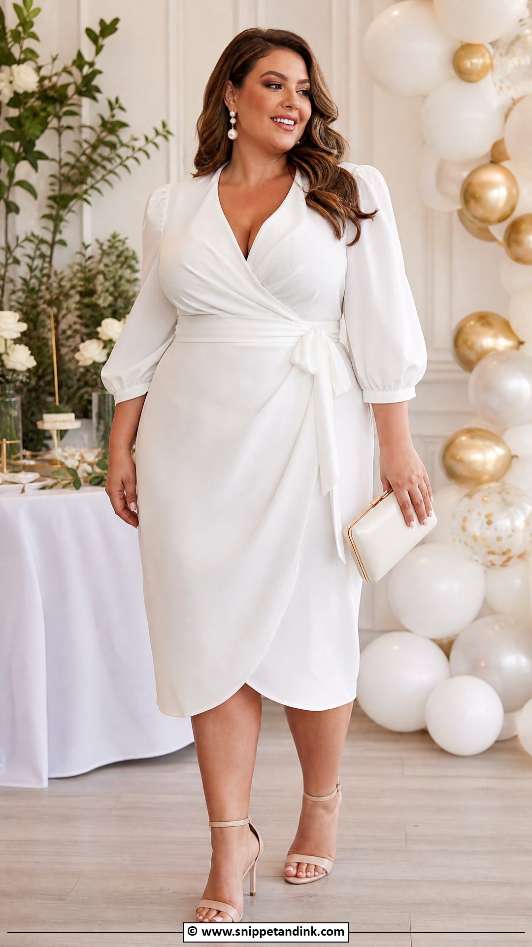 Plus Size Dress For Bride To Be - Snippet and Ink - 35 Bride to Be Dress Ideas