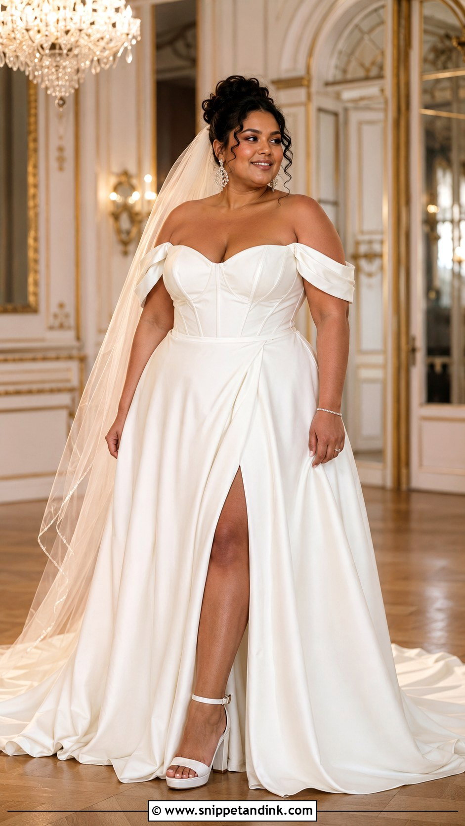 Plus Size Drop Sleeve Wedding Dress - Snippet and Ink - 20 Drop Sleeve Wedding Dress Ideas
