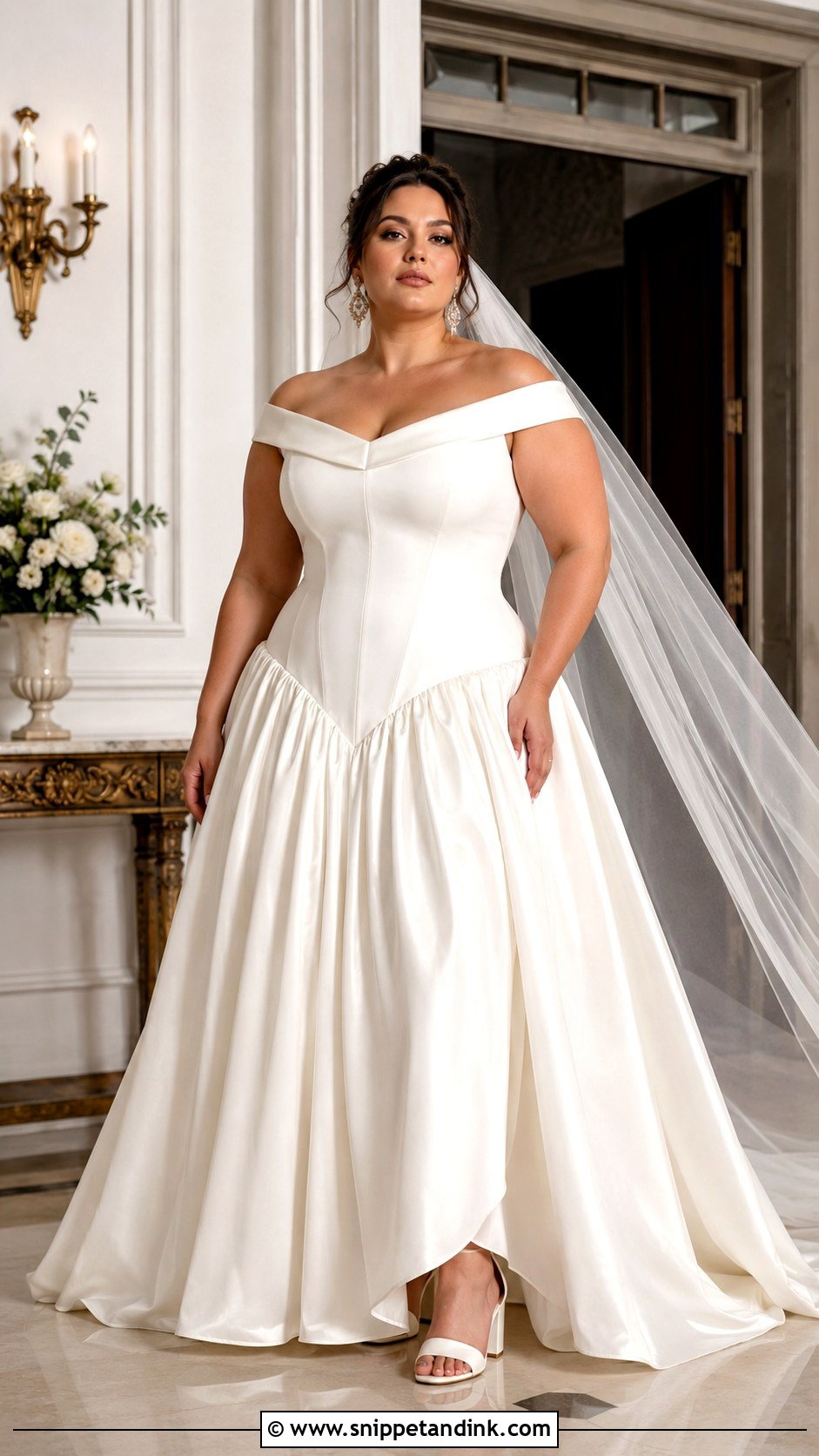 Plus Size Drop Waist Princess Wedding Dress - Snippet and Ink - 20 Drop Waist Princess Wedding Dress Ideas