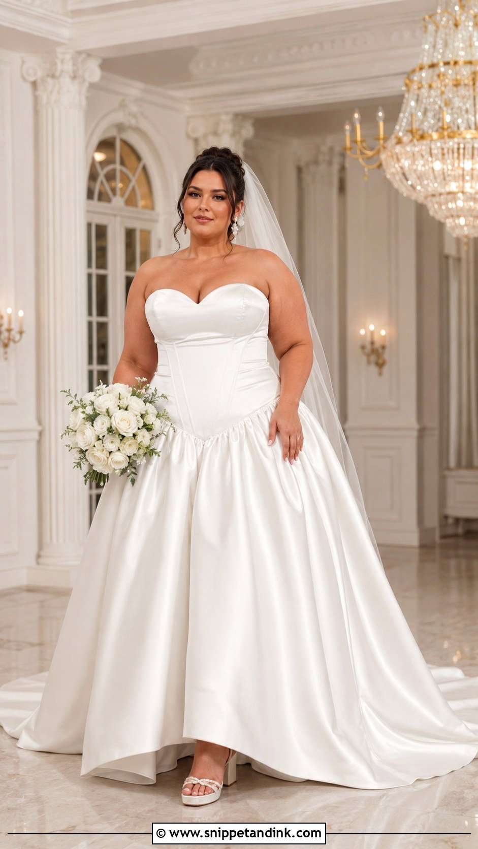 Plus Size Drop Waist Wedding Dress - Snippet and Ink - 20 Dropwaist Wedding Dresses