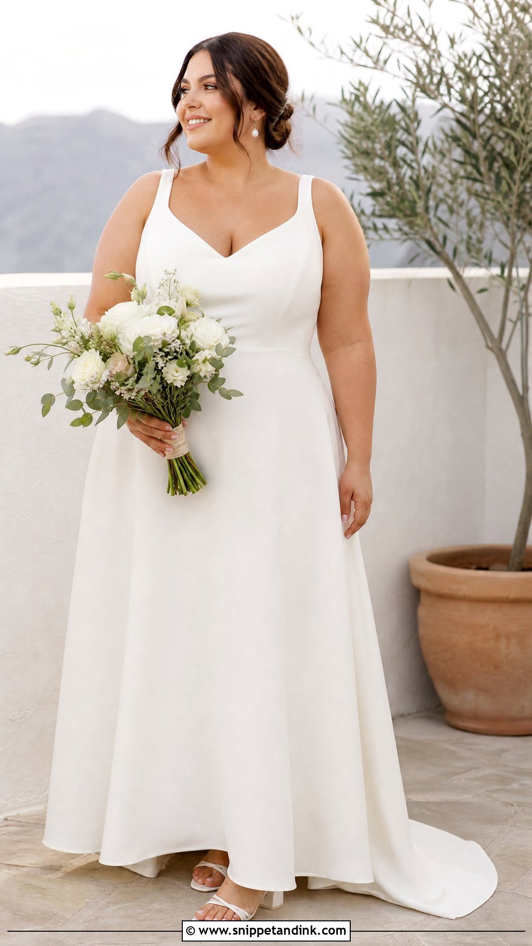 Plus Size Elopement Dress - Snippet and Ink - 25 Elopement Outfit Ideas
