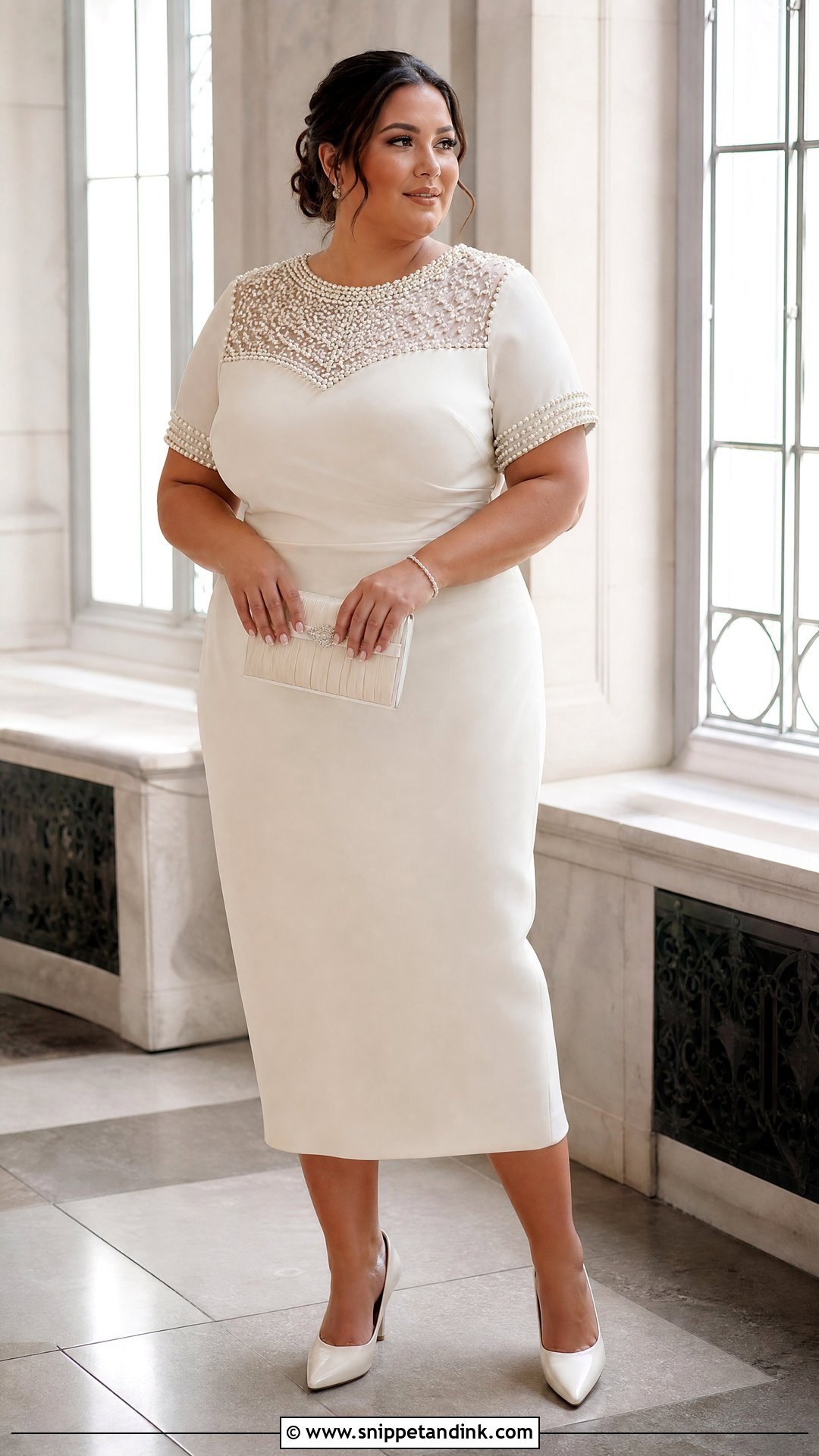 Plus Size Embellished Civil Wedding Dress - Snippet and Ink - 25 Civil Wedding Dresses Plus Size