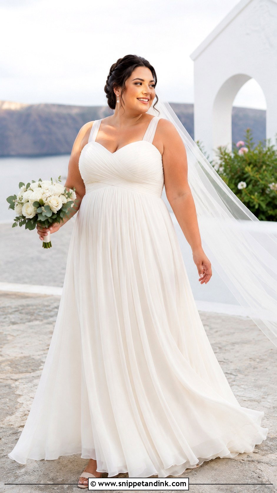 Plus Size Empire Waist Angel Wedding Dress - Snippet and Ink - 20 Angel Wedding Dress Ideas