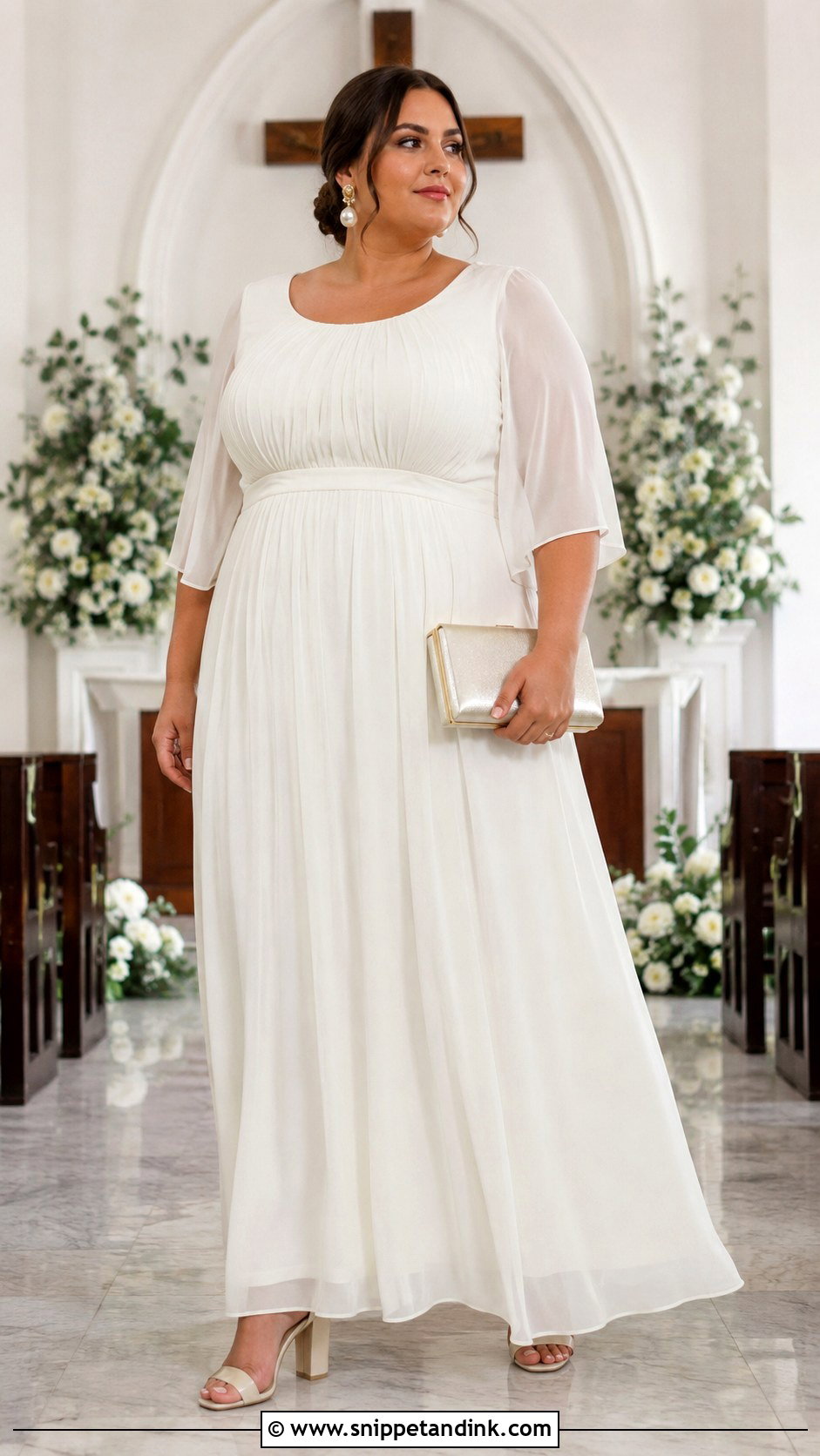 Plus Size Empire Waist Convalidation Dress - Snippet and Ink - 20 Convalidation Ceremony Dress Ideas