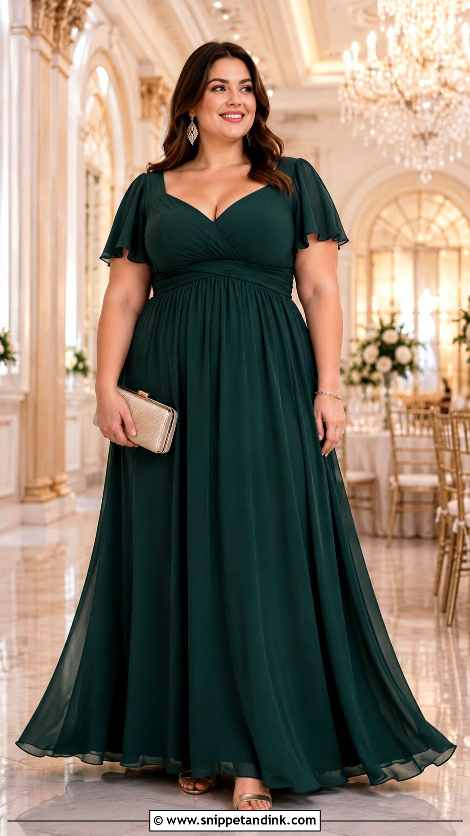 Plus Size Empire Waist Formal Wedding Dress - Snippet and Ink - 20 Formal Wedding Dresses