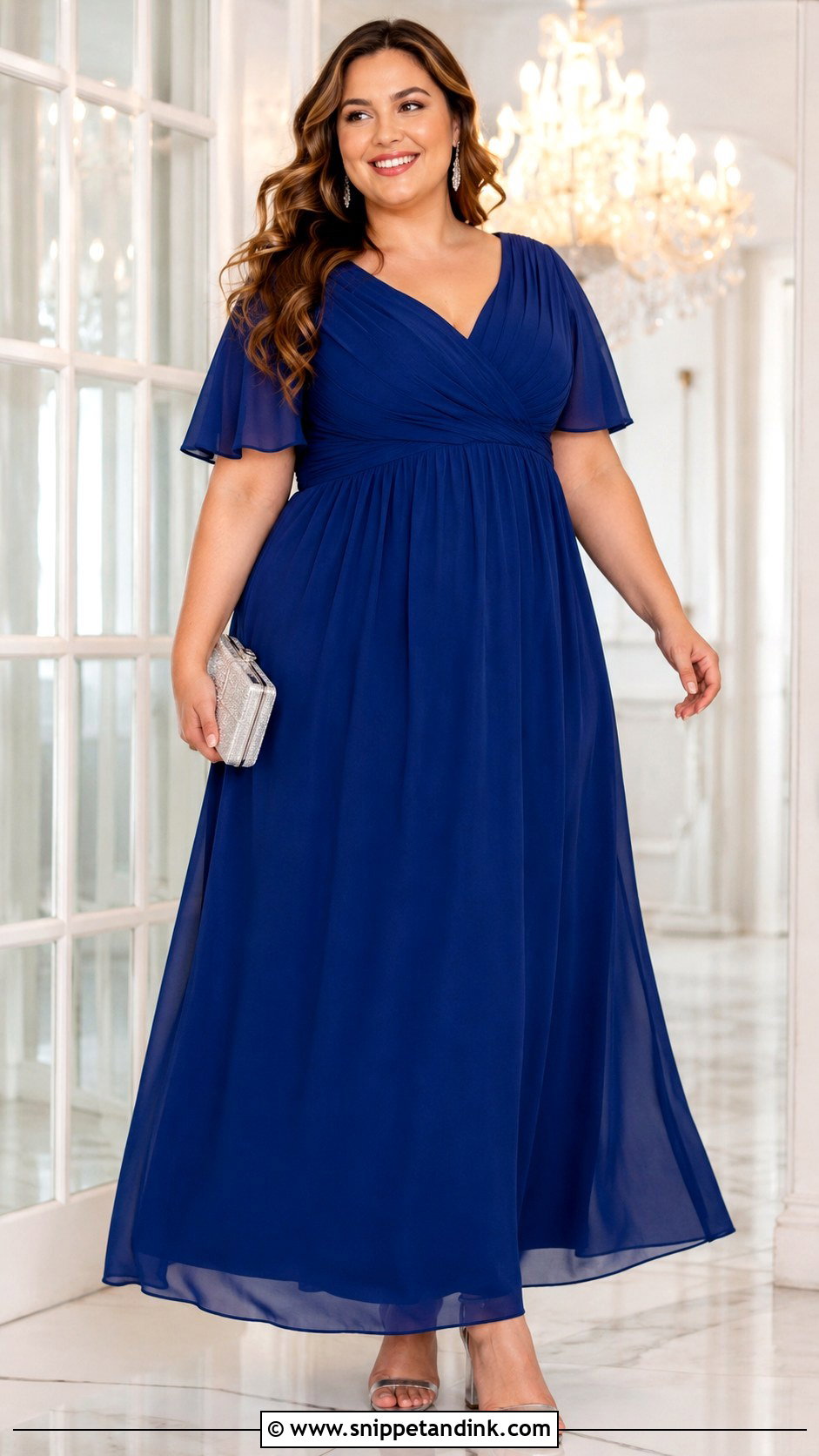 Plus Size Empire Waist Gown For Formal Wedding - Snippet and Ink - 20 Formal Wedding Attire Women Ideas
