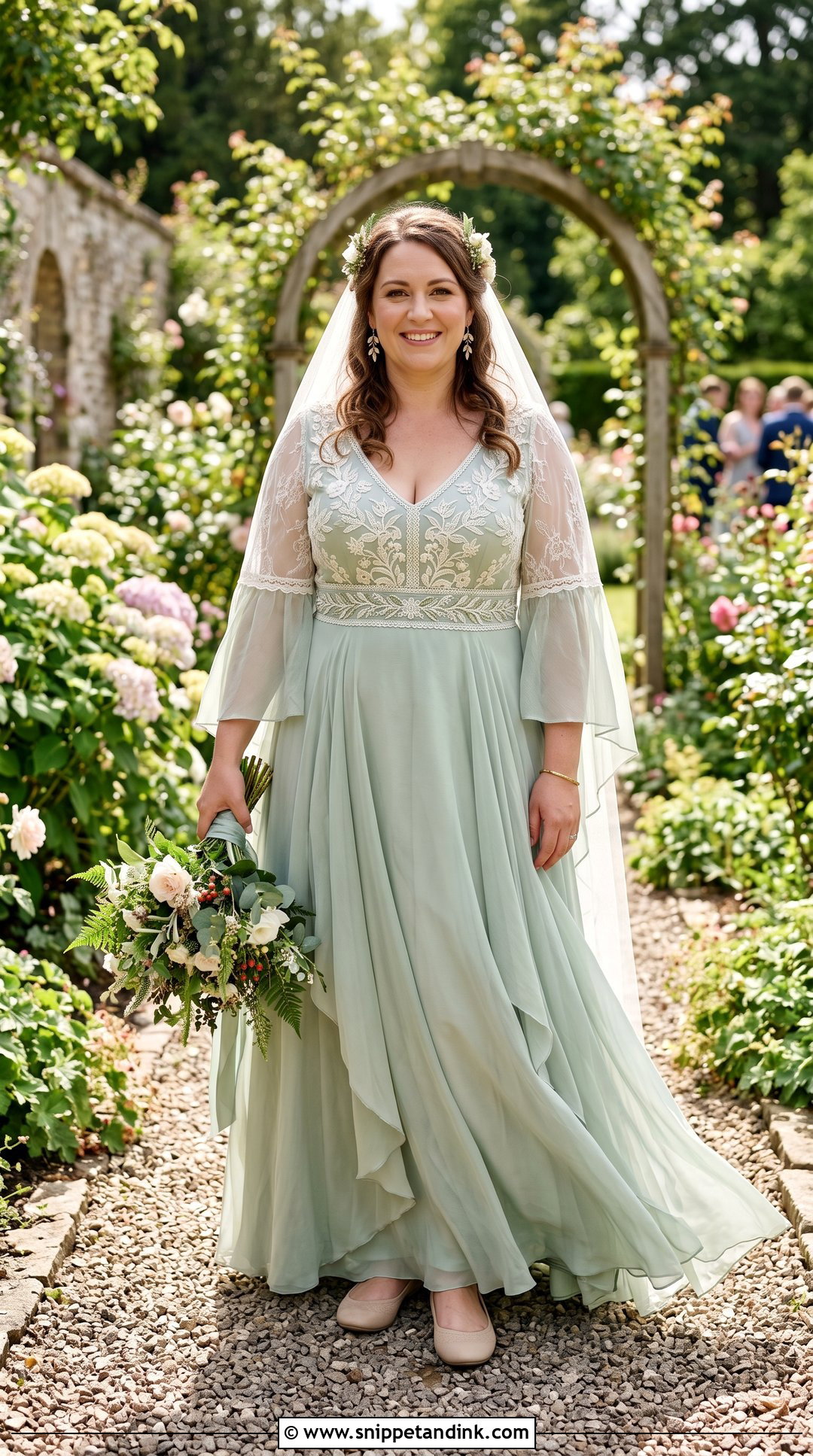 Plus Size Empire Waist Pagan Wedding Dress - Snippet and Ink - 20 Pagan Wedding Dress Ideas