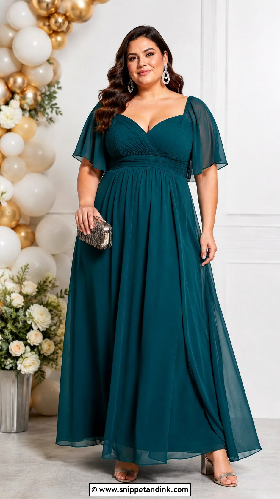 Plus Size Empire Waist Sendoff Gown - Snippet and Ink - 20 Nguo Za Sendoff Ideas