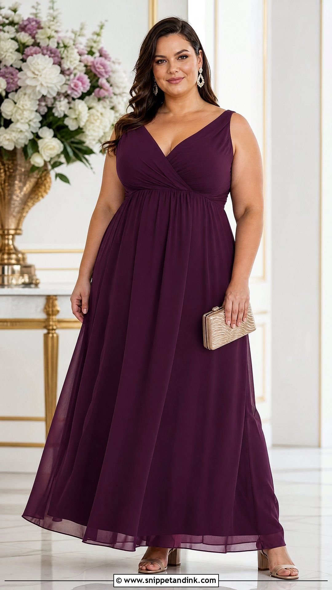 Plus Size Empire Waist Sister Wedding Dress - Snippet and Ink - 20 Sister Wedding Dresses