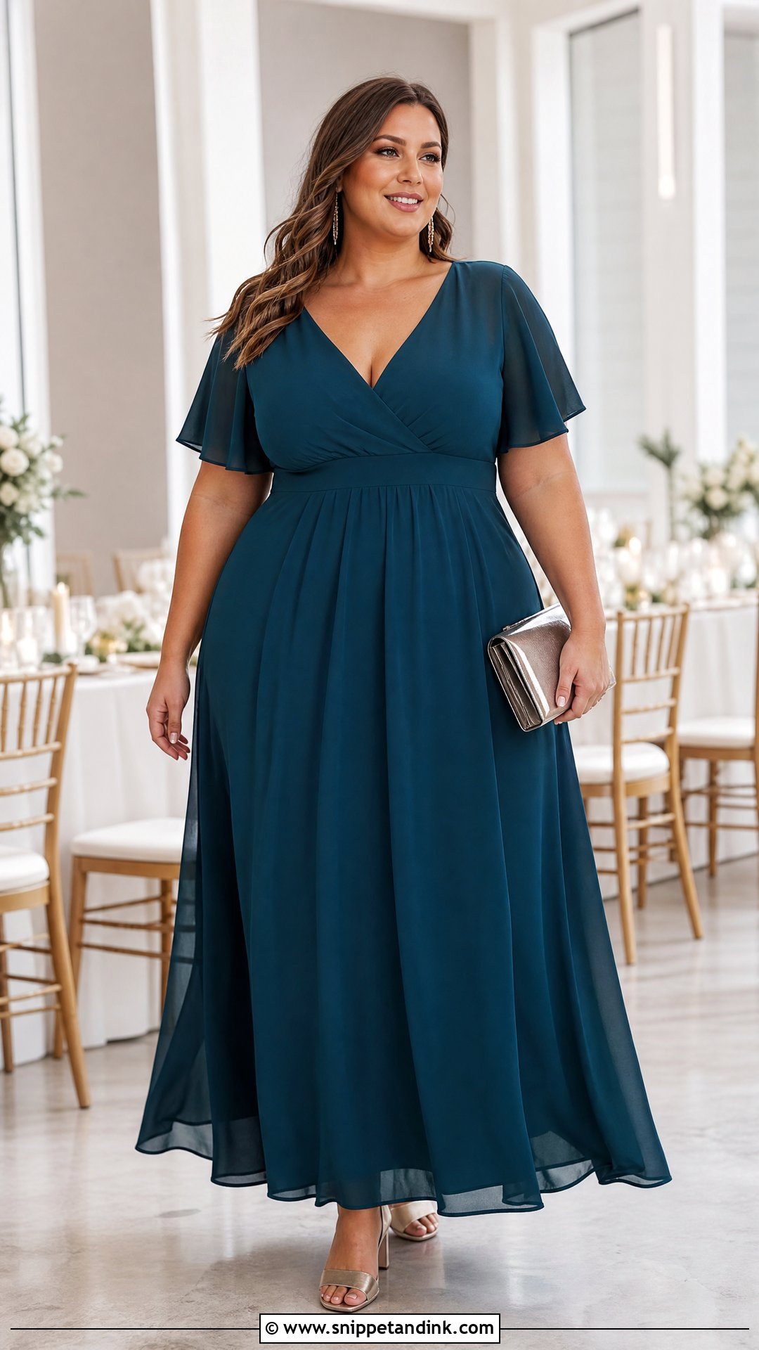 Plus Size Empire Waist Sister of the Bride Dress - Snippet and Ink - 20 Sister of the Bride Wedding Dresses