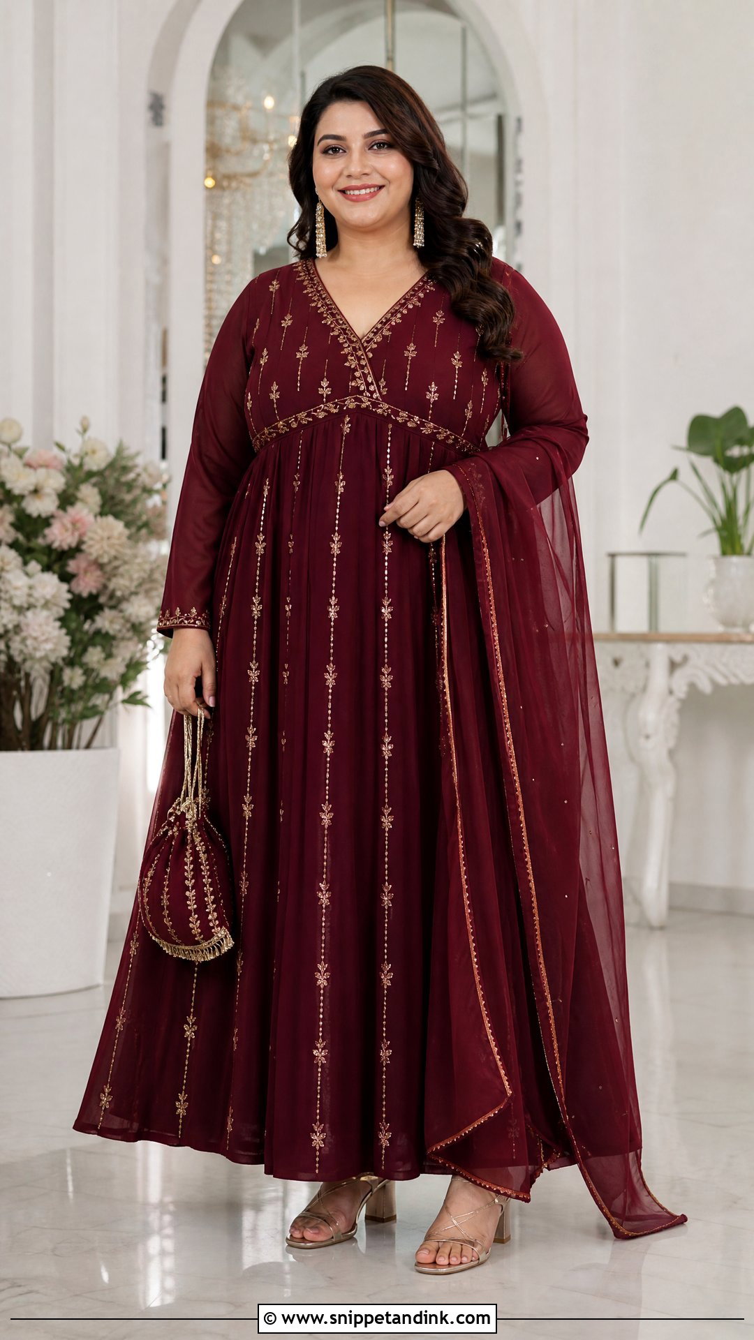 Plus Size Empire Waist Traditional Gown - Snippet and Ink - 20 Traditional Gown Ideas