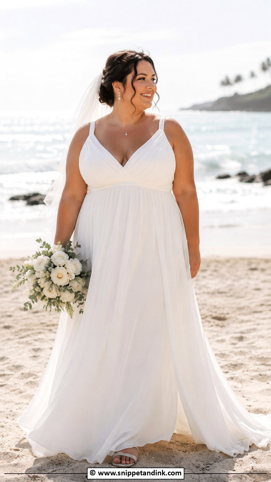 Plus Size Empire Waist Wedding Dress - Snippet and Ink - 30 Wedding Dress Plus Size Ideas