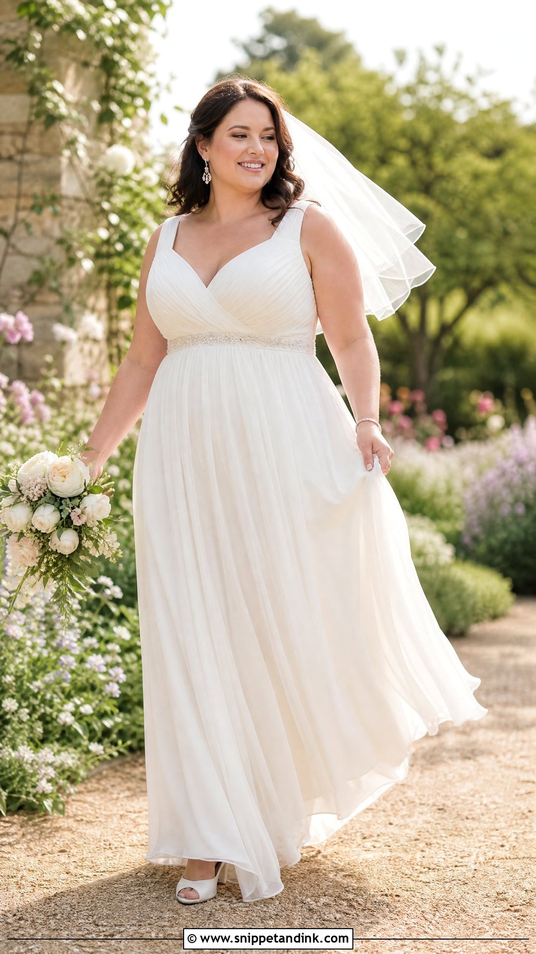Plus Size Empire Waist Wedding Dress - Snippet and Ink - 20 Wedding Dress for Plus Size Ideas