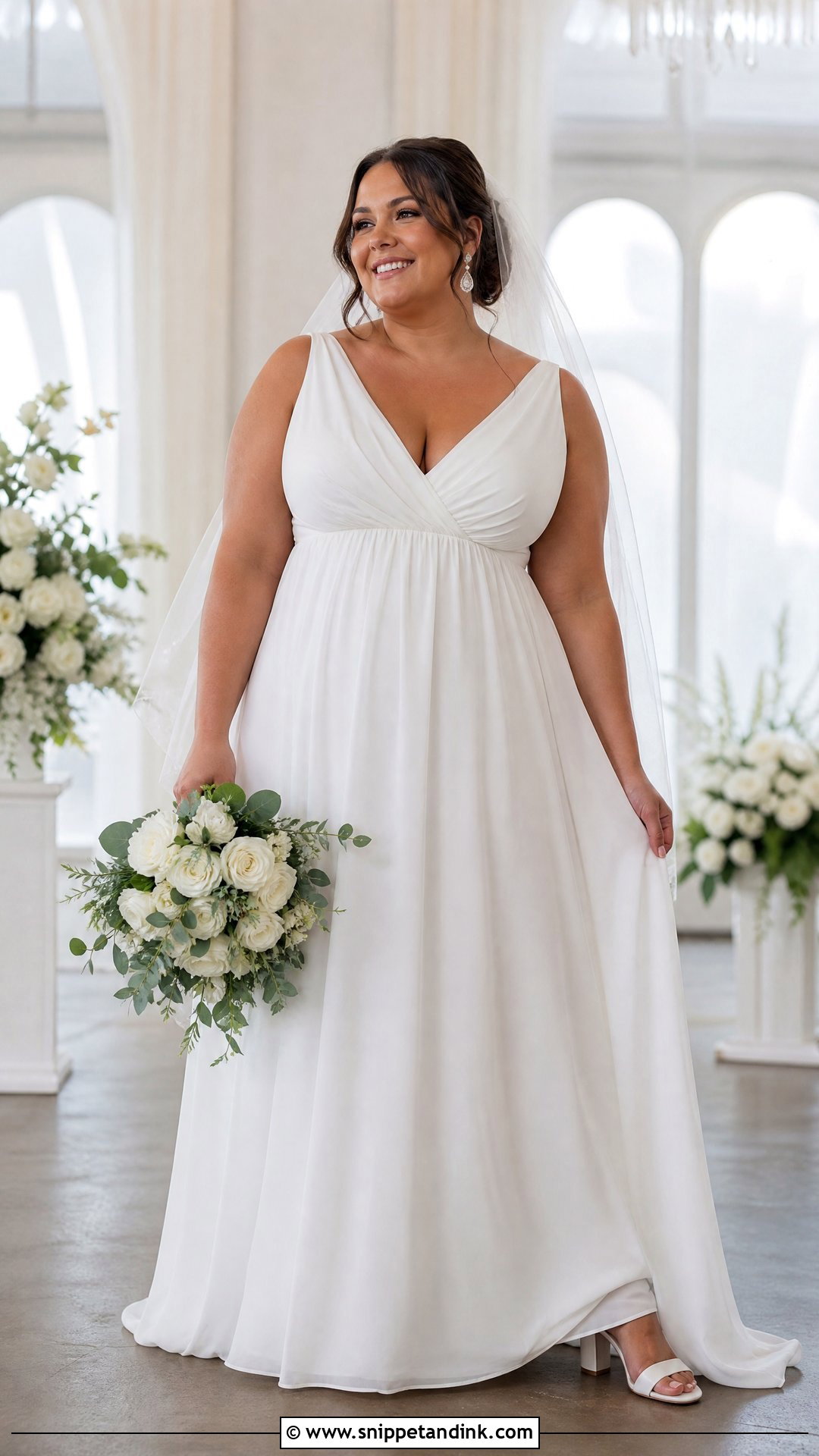 Plus Size Empire Waist Wedding Dress - Snippet and Ink - 20 Womens Wedding Dresses