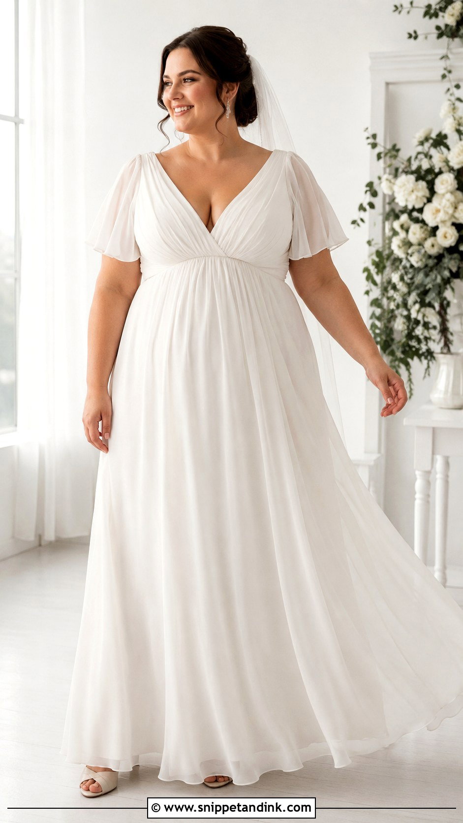 Plus Size Empire Waist Wedding Dress - Snippet and Ink - 25 Wedding Dresses Curvy Bride