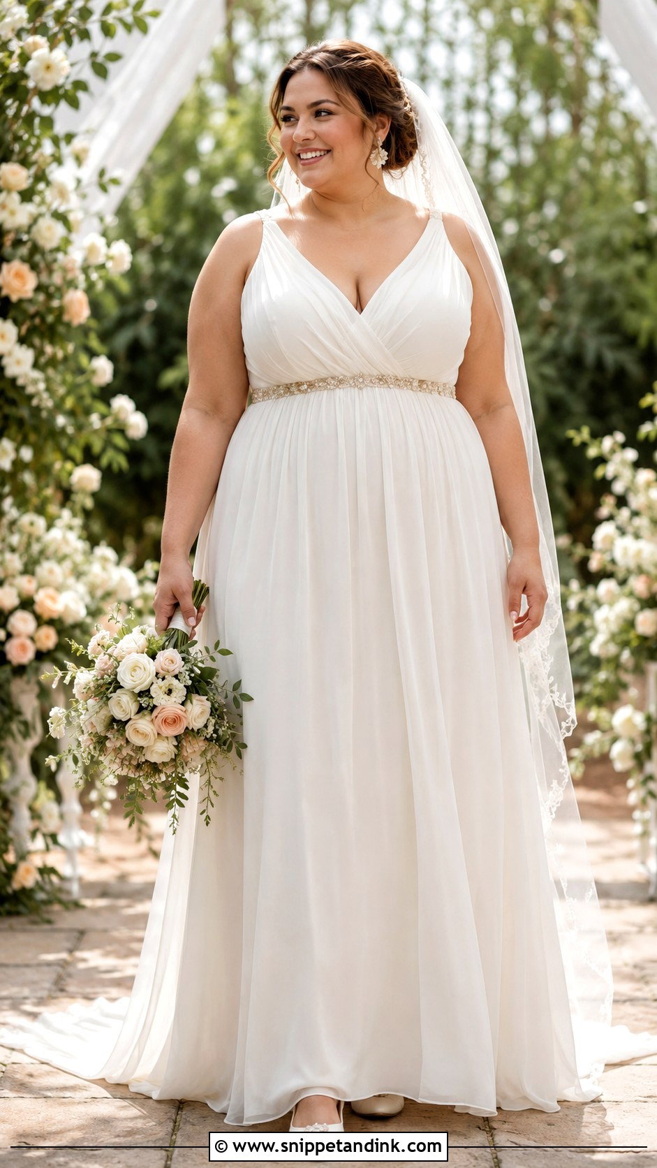 Plus Size Empire Waist Wedding Dress - Snippet and Ink - 20 Big Size Wedding Dress Ideas