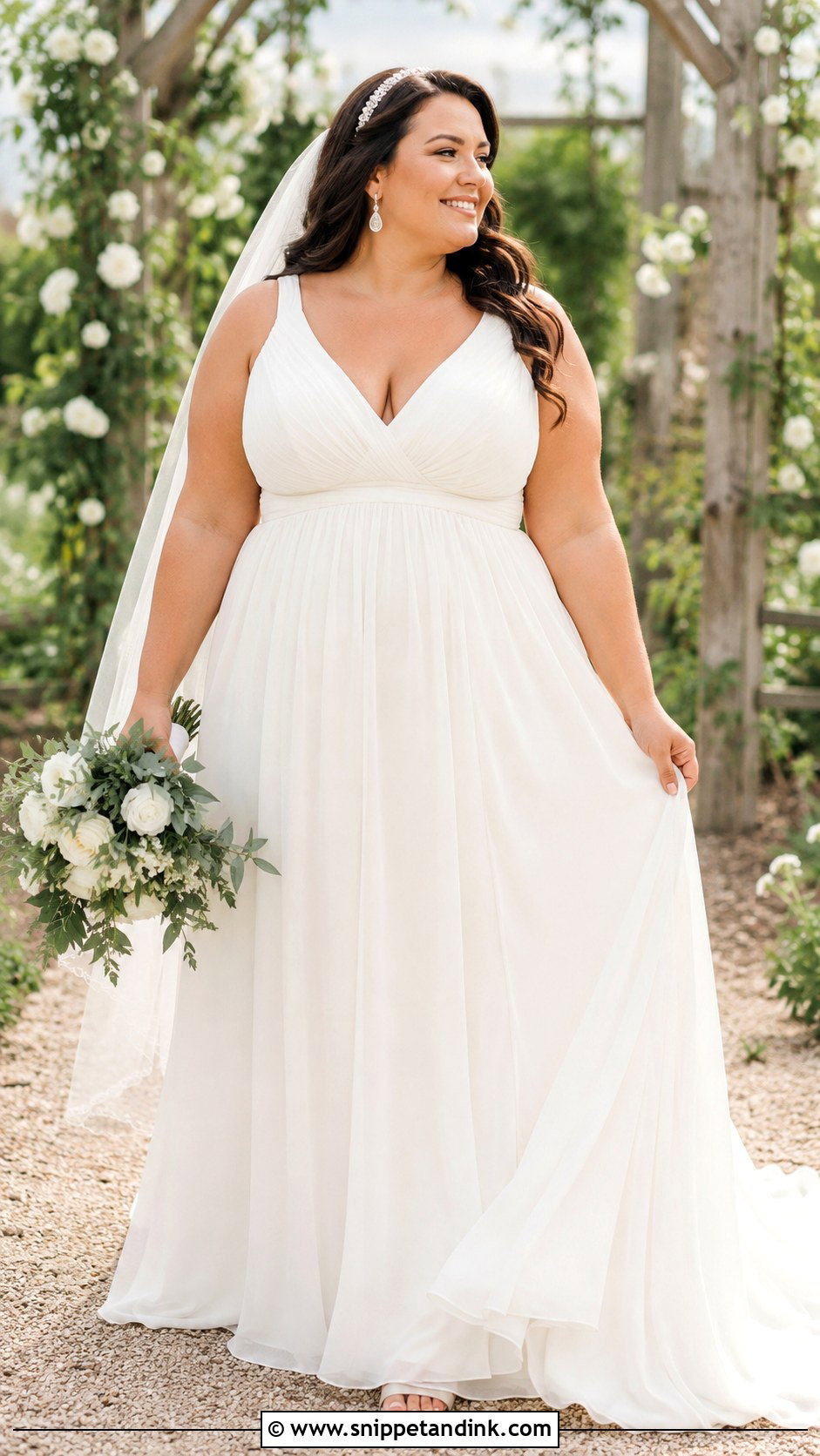 Plus Size Empire Waist Wedding Dress - Snippet and Ink - 20 Elegant Plus Size Wedding Dress Curvy Bride Ideas