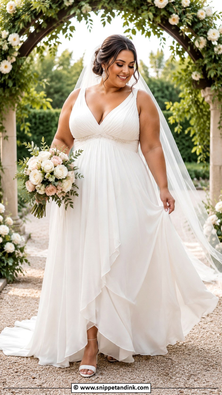 Plus Size Empire Waist Wedding Dress - Snippet and Ink - 30 Empire Waist Wedding Dress Ideas