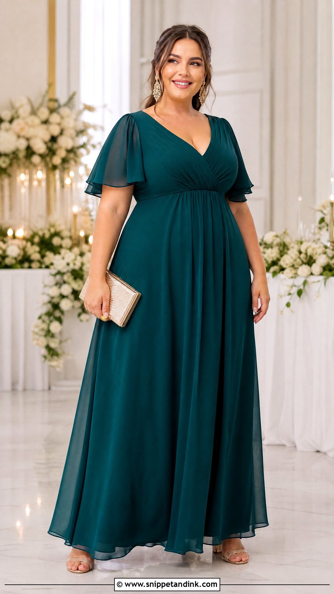 Plus Size Empire Waist Wedding Frock - Snippet and Ink - 20 Wedding Frocks for Women Ideas