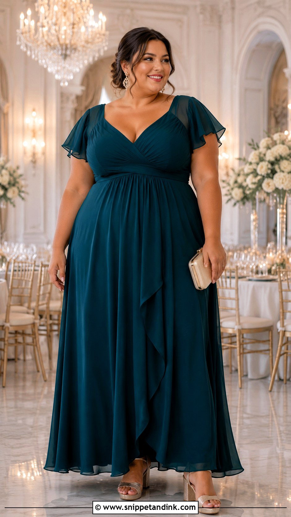 Plus Size Empire Waist Wedding Gown - Snippet and Ink - 20 Long Gown for Wedding Ideas