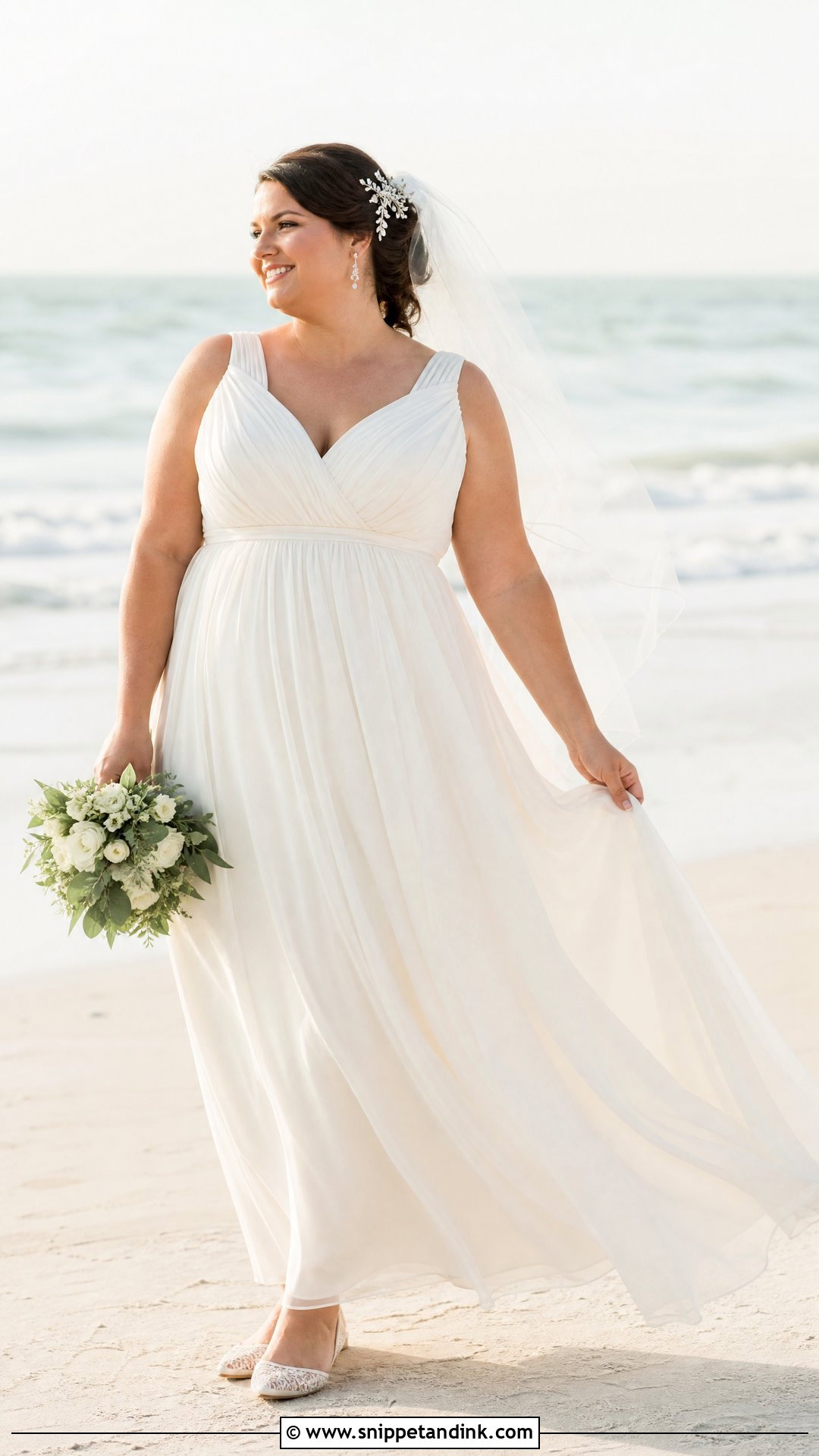 Plus Size Empire Waist Wedding Gown - Snippet and Ink - 20 Plus Size Wedding Gowns Curvy Bride