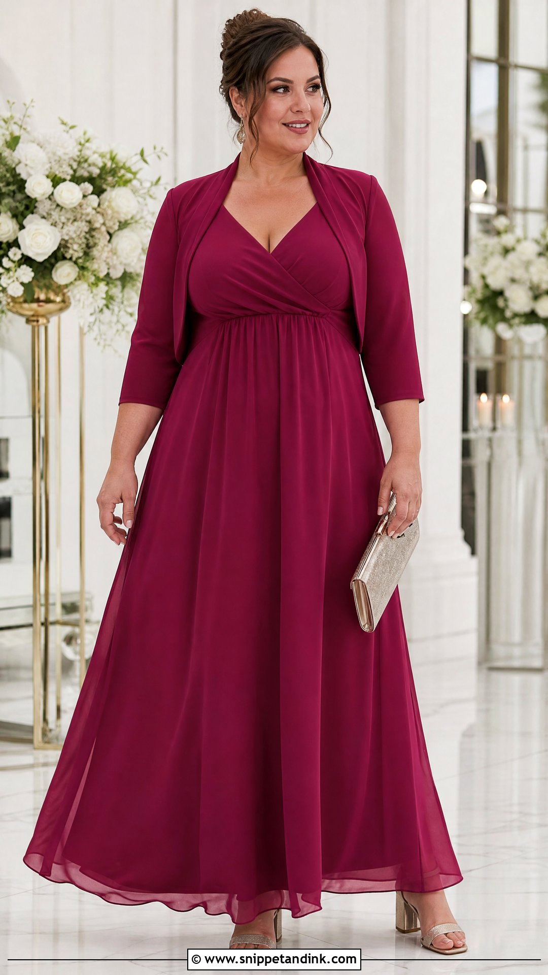 Plus Size Empire Waist Wedding Guest Dress - Snippet and Ink - 25 Wedding Wear Dresses