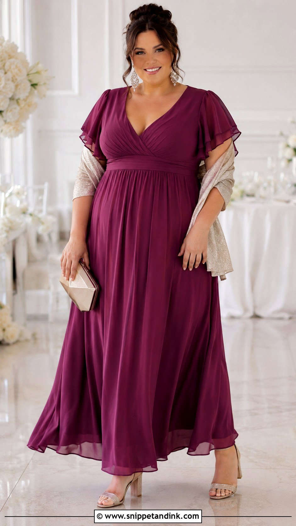 Plus Size Empire Waist Wedding Outfit - Snippet and Ink - 20 Wedding Costume Woman Ideas