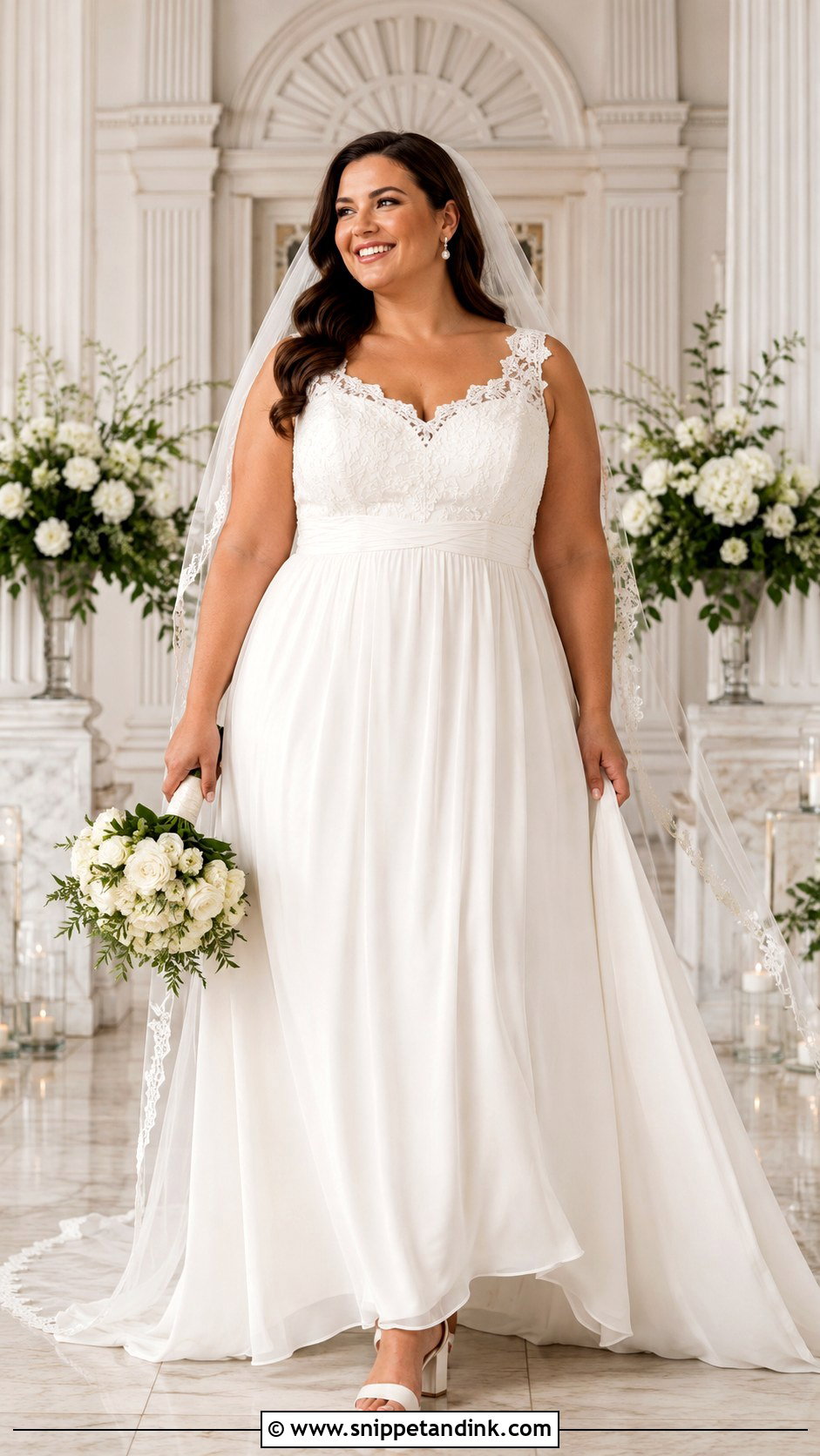 Plus Size Empress Wedding Dress With Supportive Bodice - Snippet and Ink - 20 Empress Wedding Dress Ideas