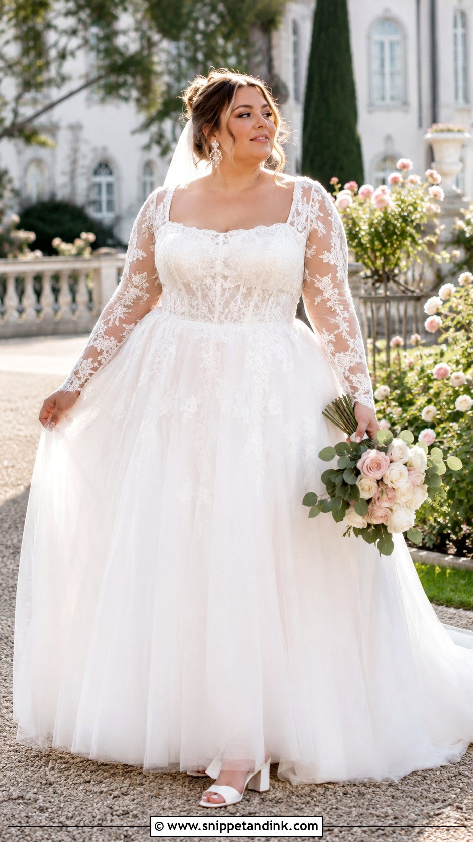 Plus Size Fairytale Long Sleeve Wedding Dress - Snippet and Ink - 20 Fairytale Wedding Dress Long Sleeve Ideas