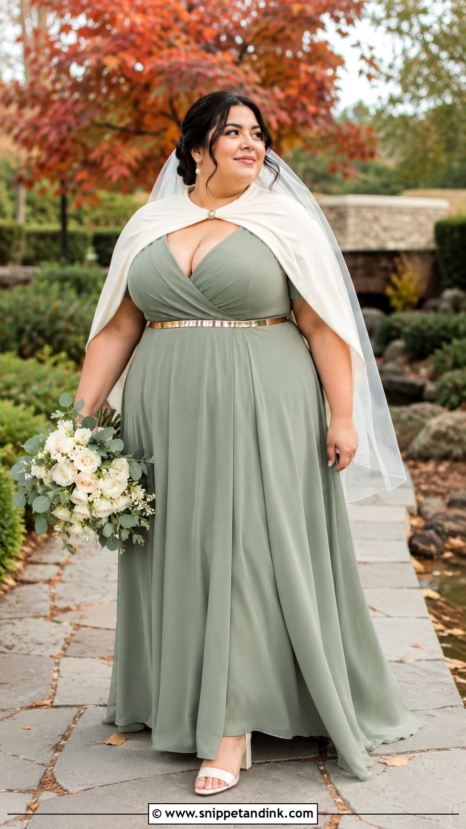 Plus Size Fall Colored Wedding Dress - Snippet and Ink - 20 Fall Wedding Dress Plus Size Ideas