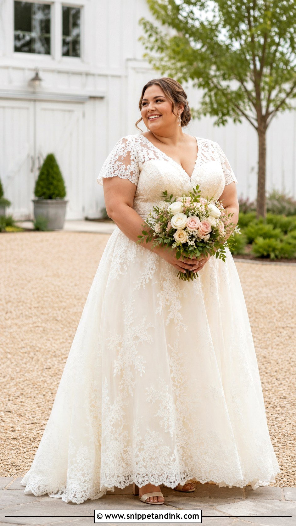 Plus Size Farmhouse Wedding Dress - Snippet and Ink - 25 Farmhouse Wedding Dress Ideas