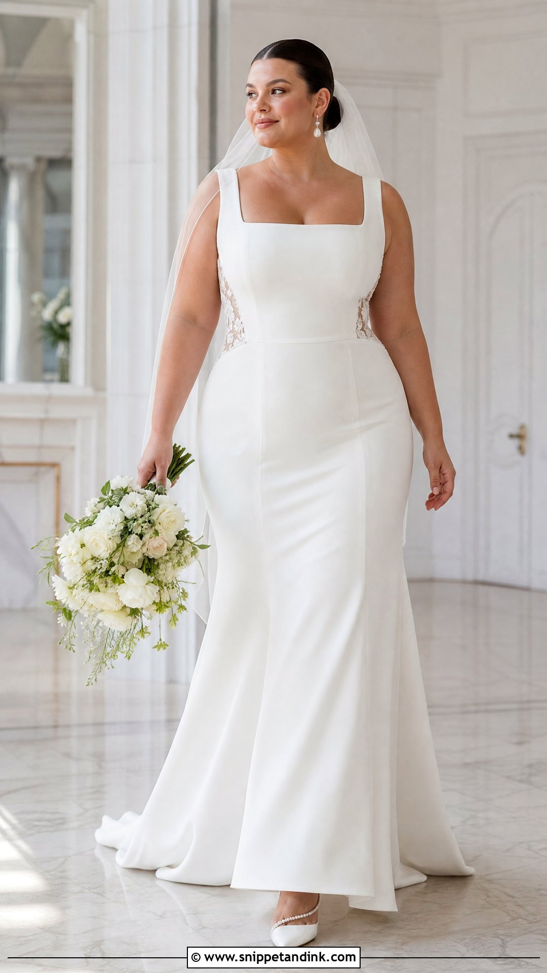 Plus Size Fit And Flare Wedding Dress - Snippet and Ink - 20 Wedding Dress for Plus Size Ideas
