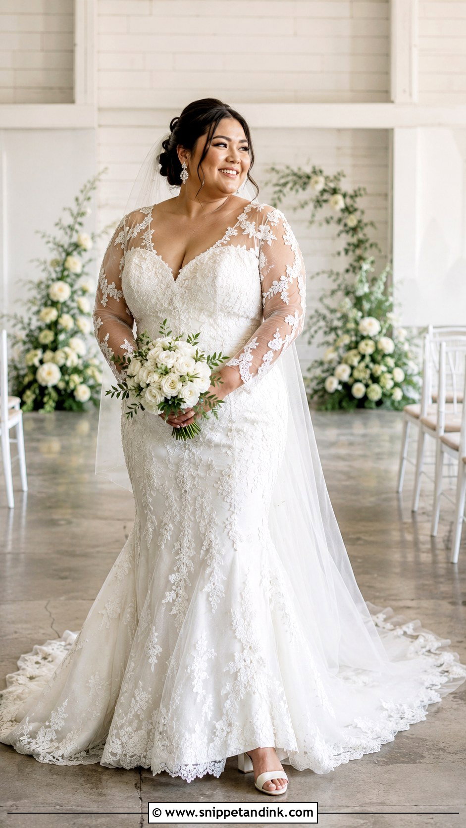 Plus Size Fitted Wedding Dress With Sleeves - Snippet and Ink - 20 Fitted Wedding Dress with Sleeves