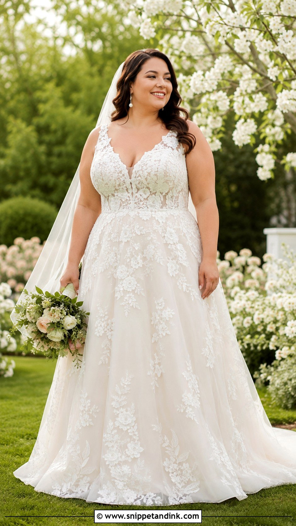 Plus Size Floral Wedding Dress - Snippet and Ink - 25 Wedding Dresses Curvy Bride