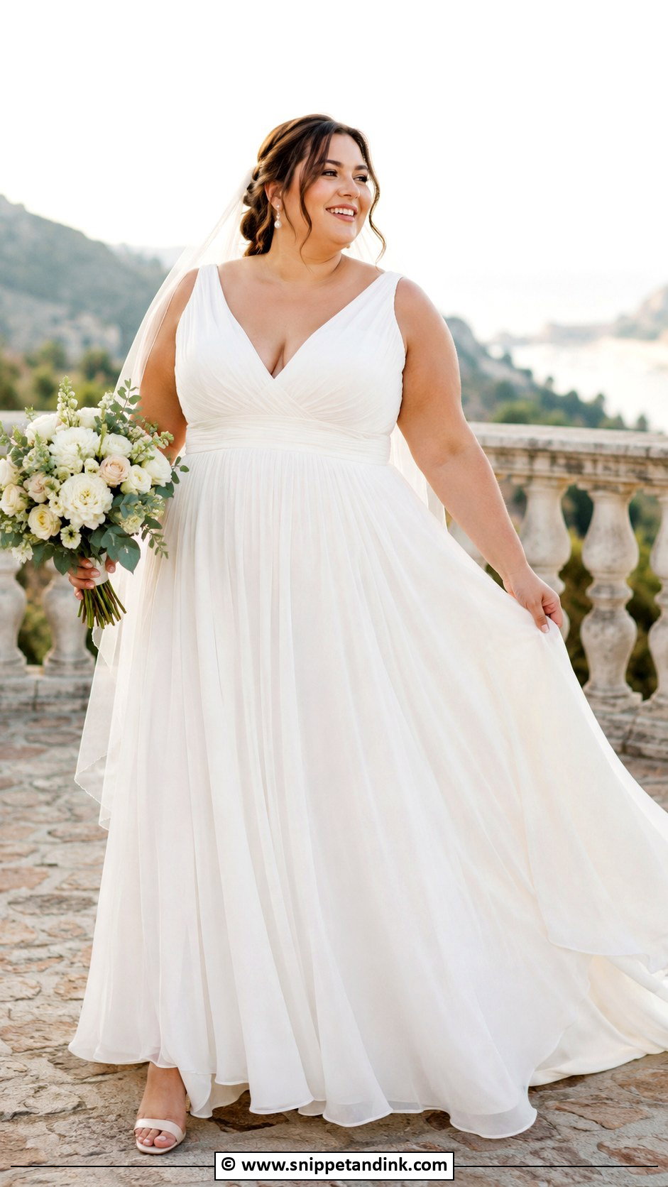 Plus Size Flowy Wedding Dress - Snippet and Ink - 30 Flowy Wedding Dress Ideas