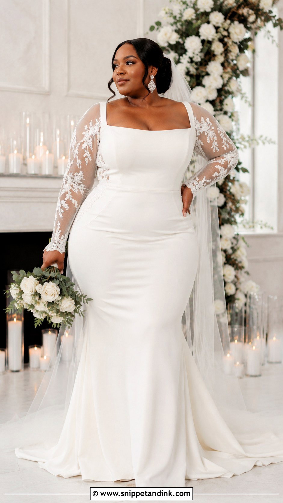 Plus Size Form Fitting Wedding Dress With Sleeves - Snippet and Ink - 20 Form Fitting Wedding Dress with Sleeves