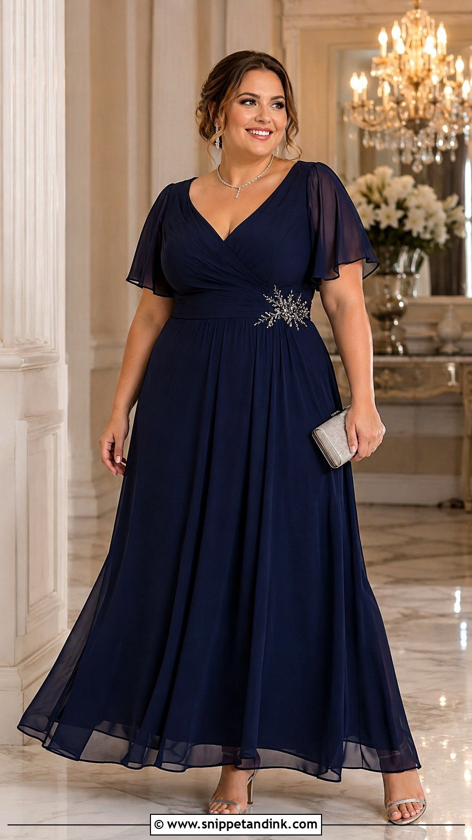 Plus Size Formal Gown Wedding Outfit - Snippet and Ink - 25 Plus Size Wedding Outfits