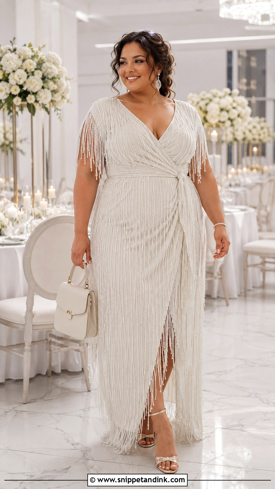 Plus Size Fringe Wedding Dress - Snippet and Ink - 20 Fringe Wedding Dress Ideas