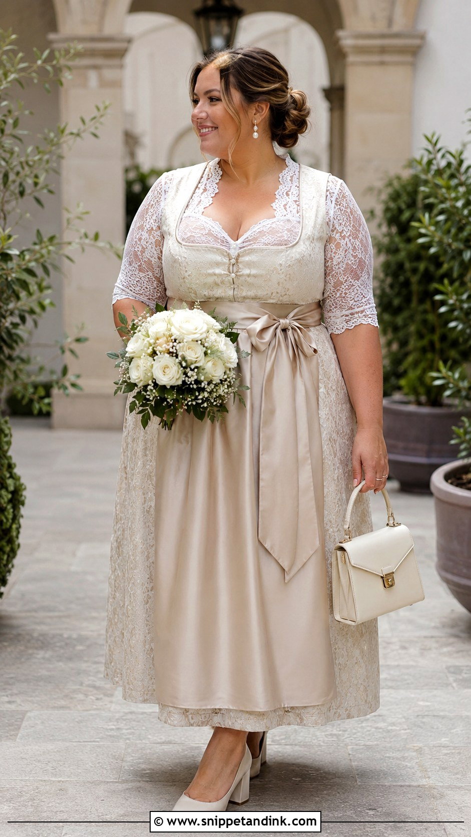 Plus Size German Wedding Dirndl - Snippet and Ink - 20 German Wedding Dress Ideas