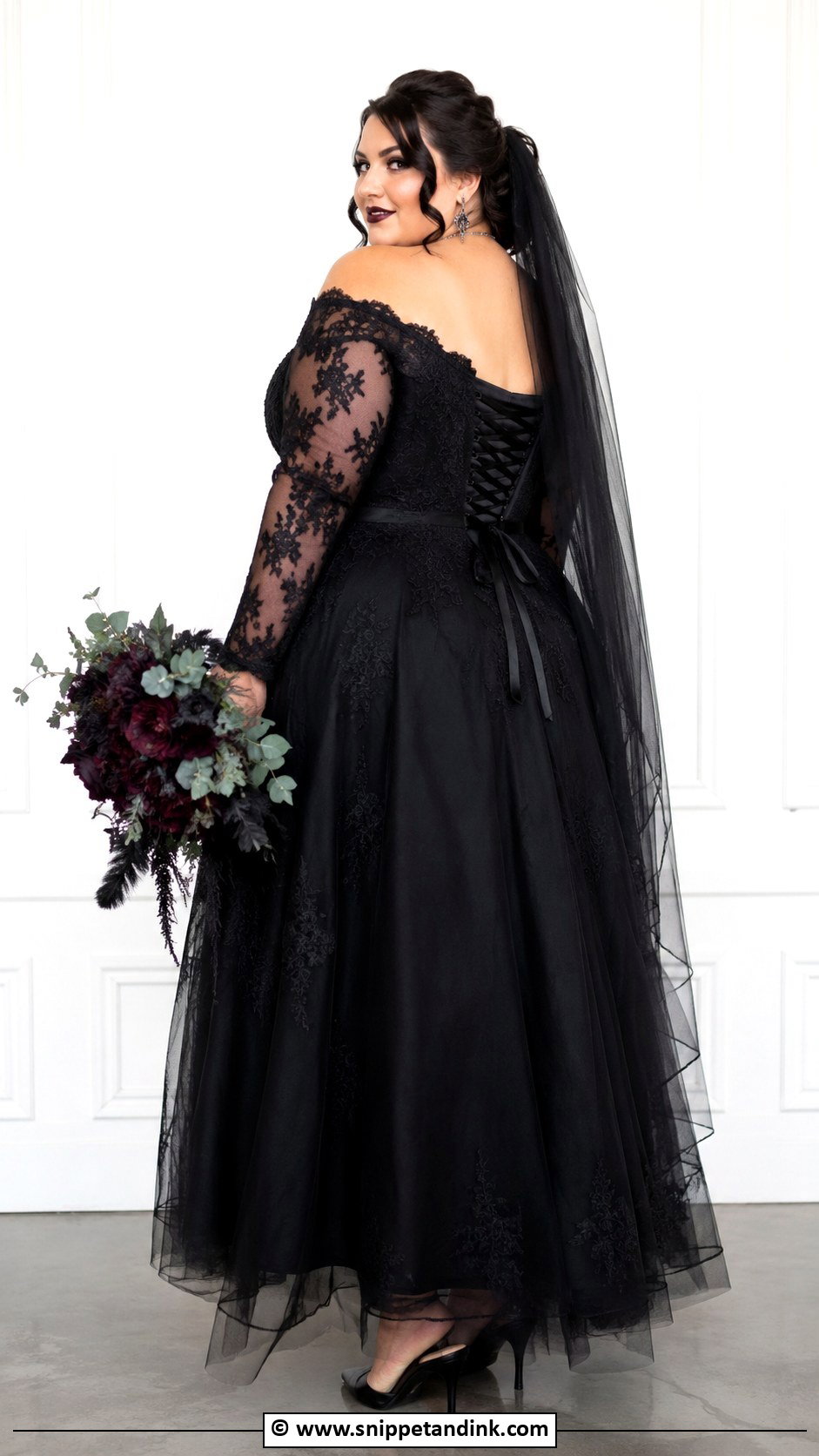 Plus Size Goth Wedding Dress - Snippet and Ink - 25 Goth Wedding Dresses
